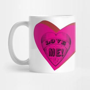 love me! in love heart Mug